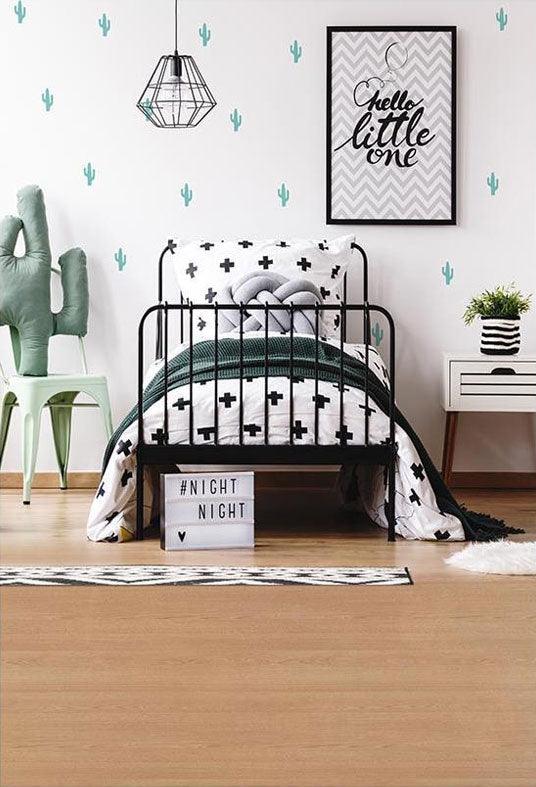 Hello Little One Bed Room Background Photography Backdrops