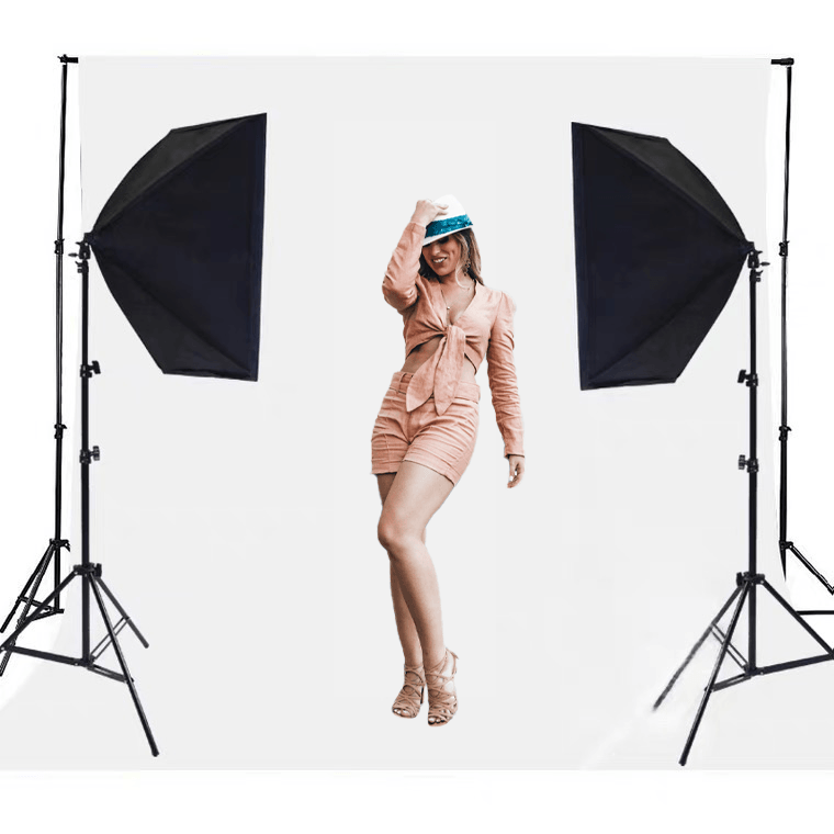 2pcs Softbox Photography Soft Lighting Kit 20"X28" with Carrying Bag for Photo Studio