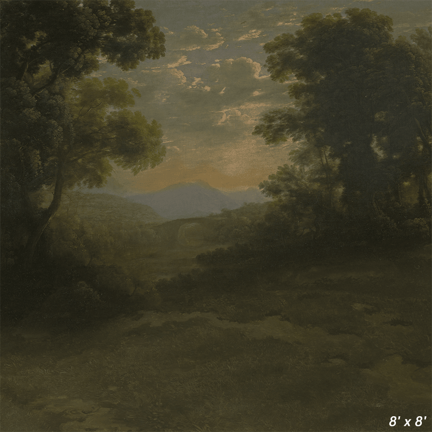 Vintage Scenery Oil Painting Photography Backdrop SBH0330