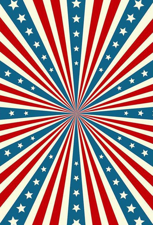 American Flag Pattern Backdrops for July 4th Independence Day Photography