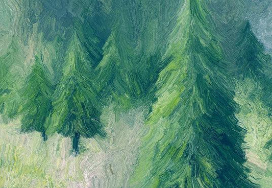 Green Pine Forest Christmas Backdrops for Studio Prop