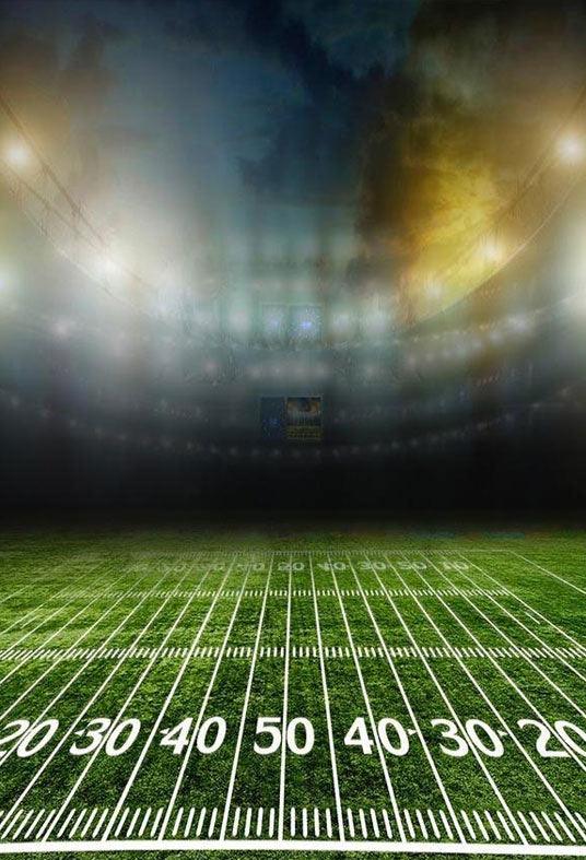 Green Grass Backdrop Night Sports Field Photography Background