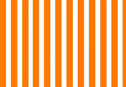 White and Orange Stripes Photo Studio Backdrops