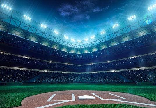 Night Stadium Backdrop Basketball Field Photography Background