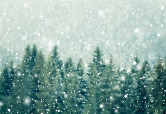 Pine Green Forest Photography Backdrops