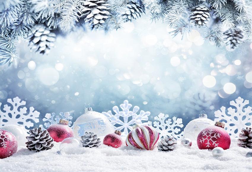Winter Snow Bell Backdrop for Photography Prop