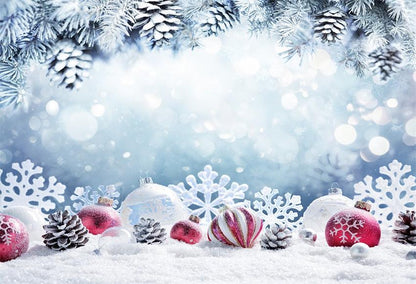 Winter Snow Bell Backdrop for Photography Prop