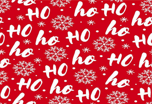 Red Christmas Snowflake Happy New Year Backdrops for Photo