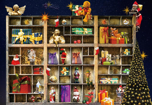 Christmas Gift Display Photo Backdrop for Studio