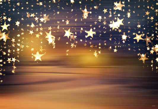 Gold Star Abstract Backdrop for Party