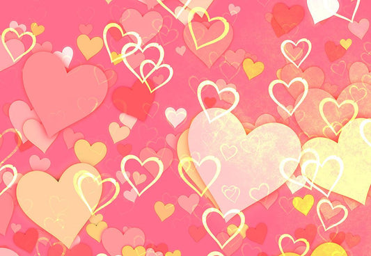 Pink Valentine's Day Sweet Heart Backdrops for Party