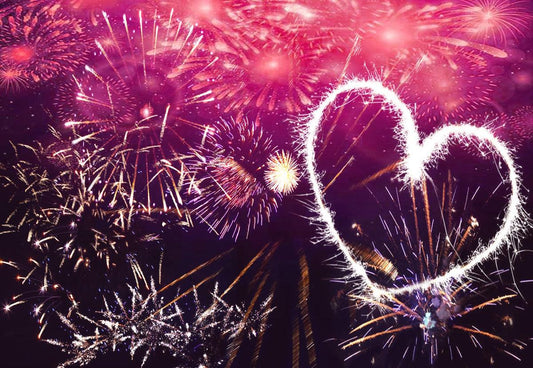 Glitter Heart Pink Backdrops for Valentine's Day Photos