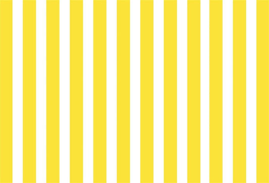 White and Yellow Stripe Fabric Photography Backdrops