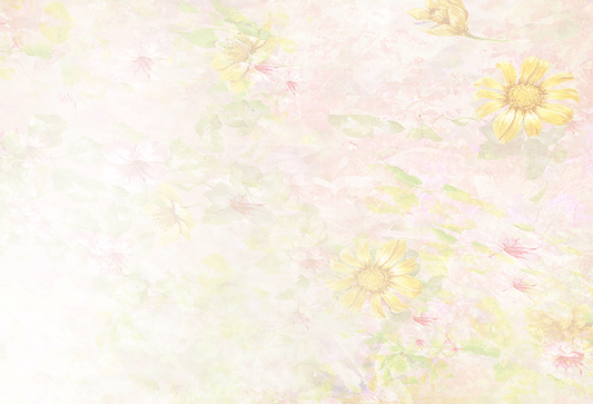 Yellow Flower Background Watercolor Photo Studio Props for Photographer SBH0060