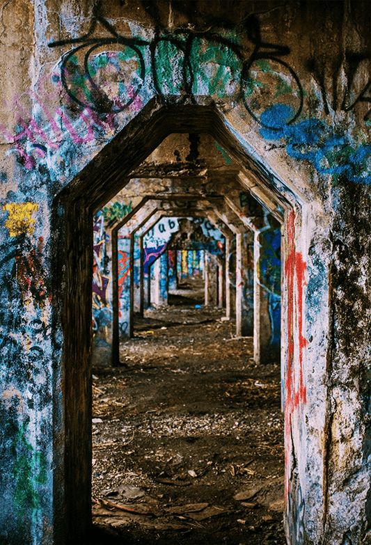 A Mecca For Graffiti Artists Background For Photo SBH0693