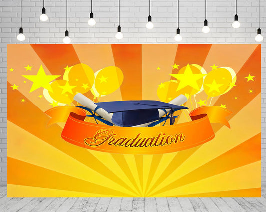 Stage Lighting Graduation Party Backdrop Background for Photography TKH1886